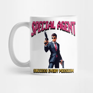 special agent man with gun Mug